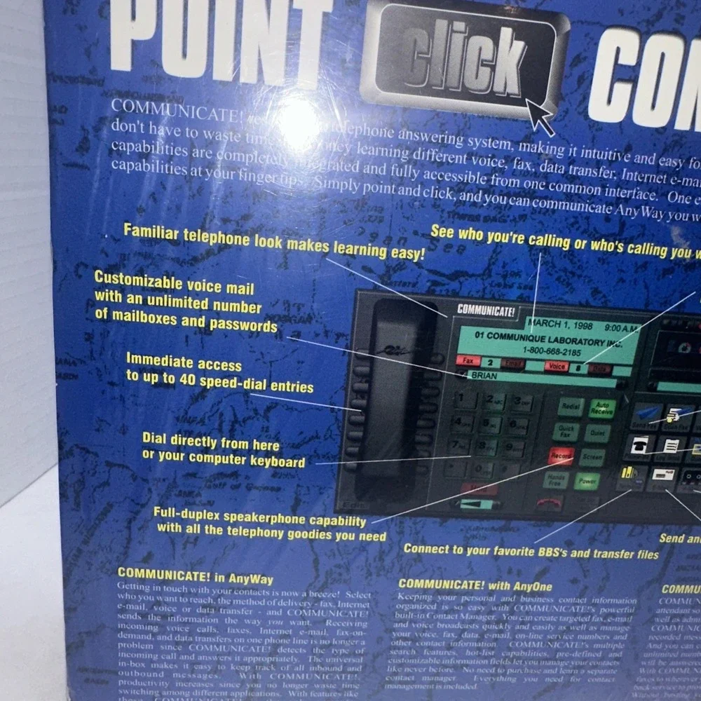Communicate All-in-one Solution User's Guide Book + CD-Rom V8.0 Brand New